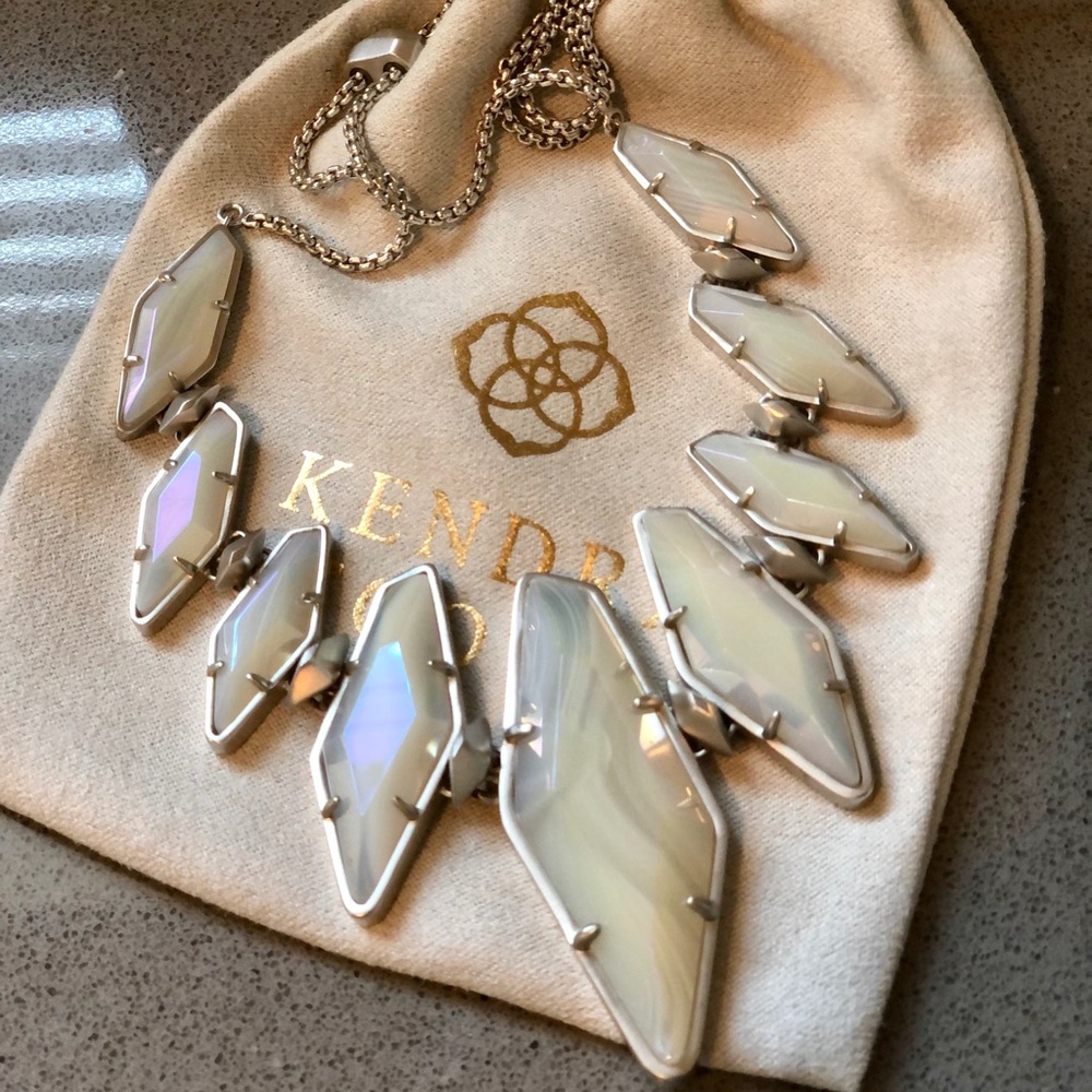 ❌SOLD❌ KS “Berniece” Iridescent White/Silver